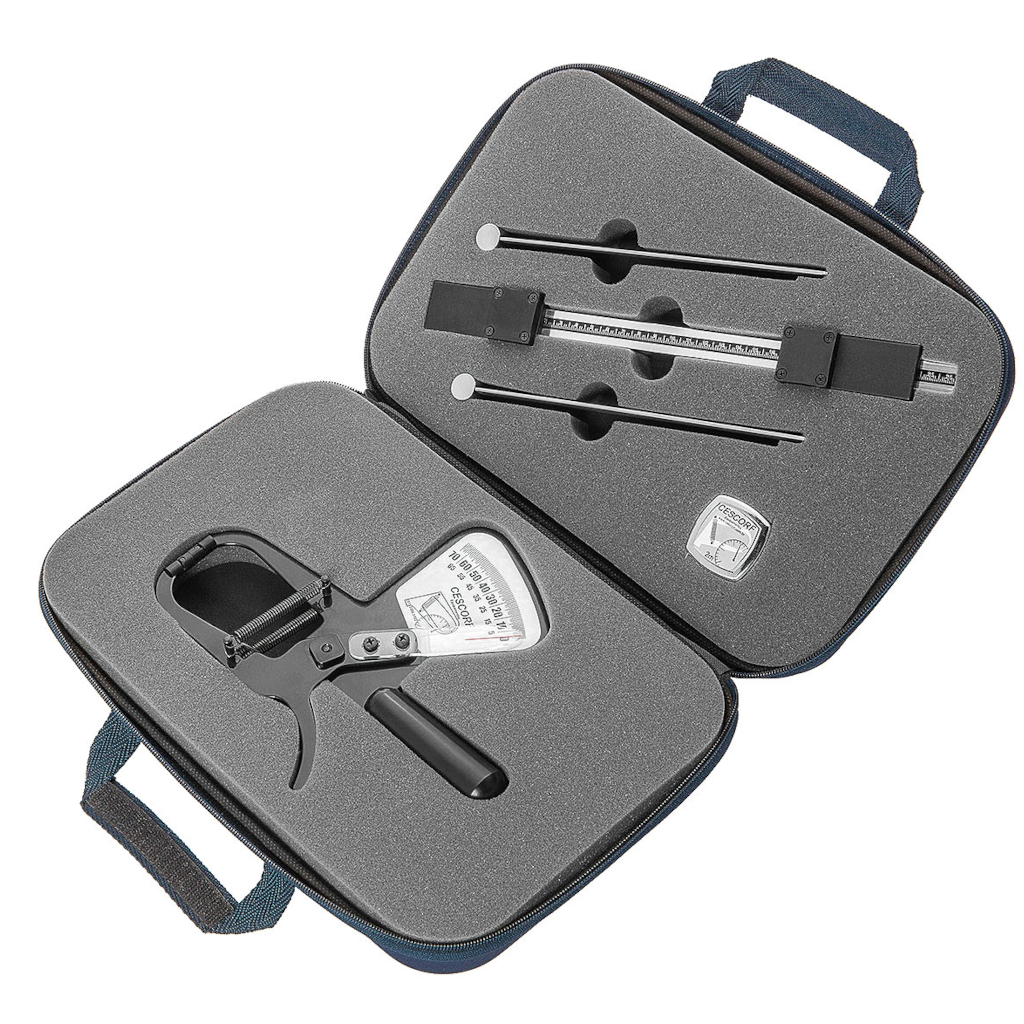 Por que um kit completo, como a maleta plicômetro, é um item essencial na rotina de um profissional de nutrição?